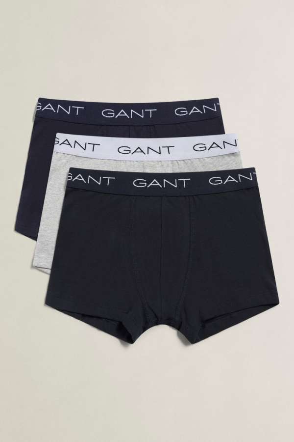 ALSÓNEMŰ GANT 3 PACK MULTI BOXER BRIEFS BLACK