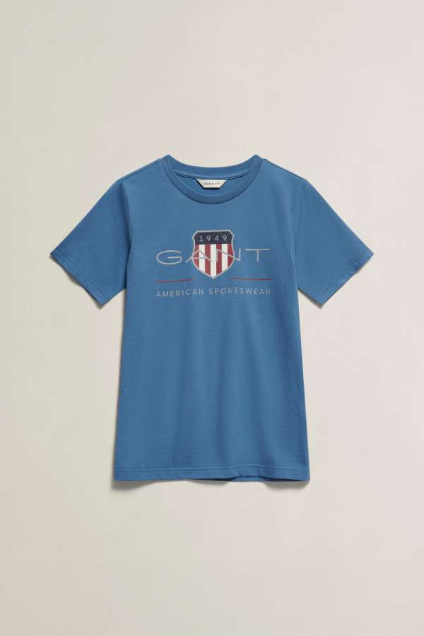 PÓLÓ GANT ARCHIVE SHIELD SS T-SHIRT SALTY SEA