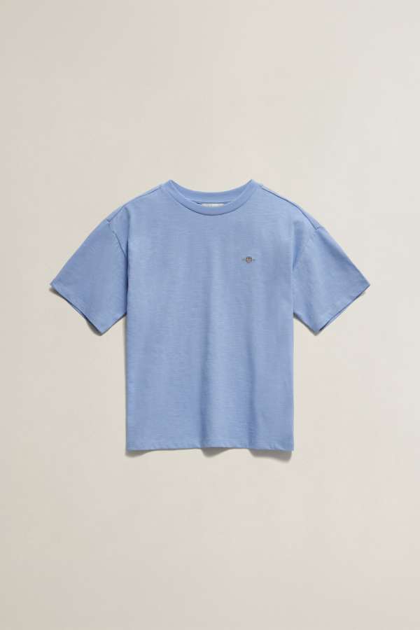 PÓLÓ GANT SHIELD SS SLUB T-SHIRT MISTY LAVENDER