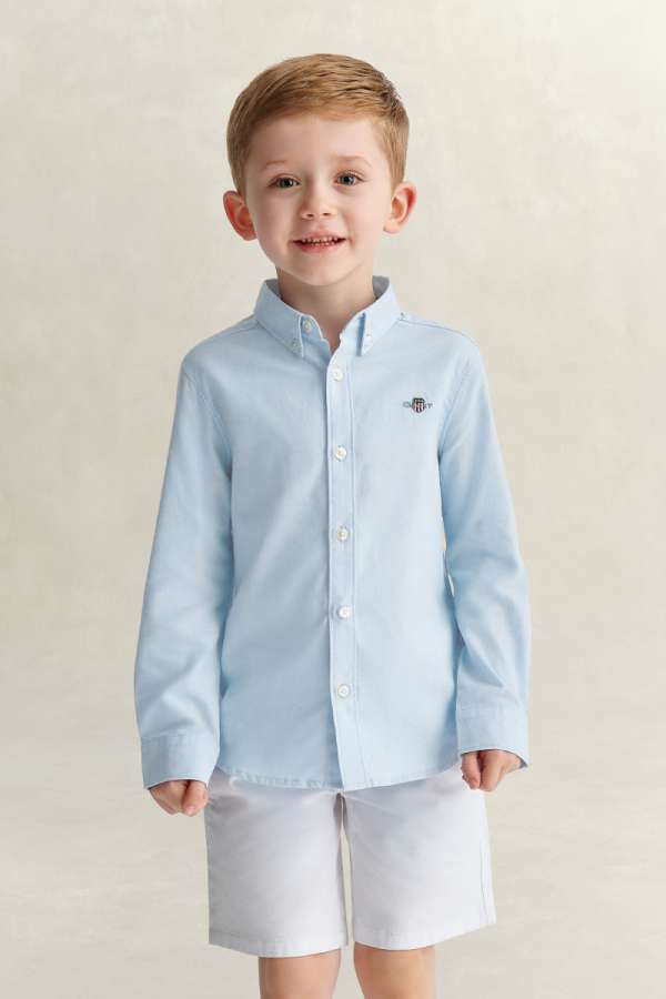 ING GANT SHIELD OXFORD SHIRT LIGHT BLUE