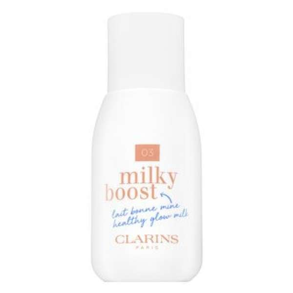 Clarins Milky Boost Foundation tonizáló és hidratáló emulziók az egységes és világosabb arcbőrre 03 Cashew 50 ml