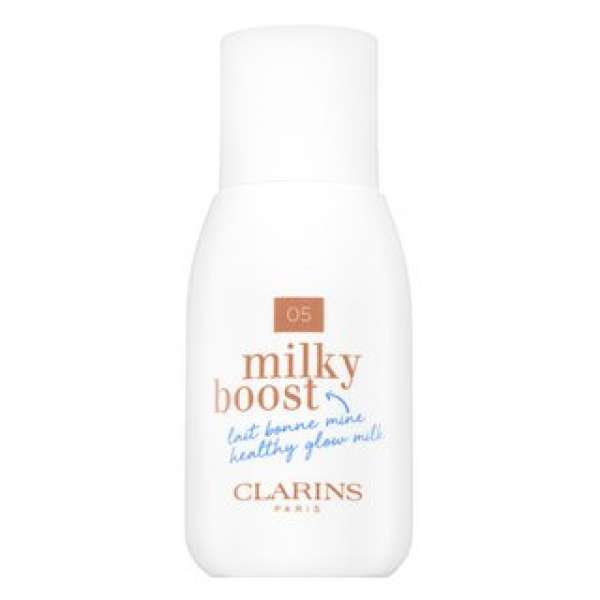 Clarins Milky Boost Foundation tonizáló és hidratáló emulziók az egységes és világosabb arcbőrre 05 Sandalwood 50 ml