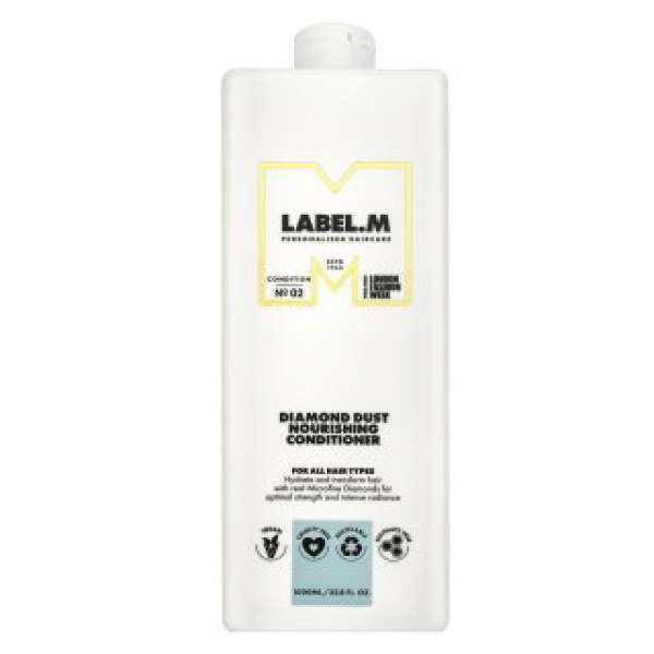 Label.M Diamond Dust Nourishing Conditioner tápláló kondicionáló regeneráló hatással 1000 ml