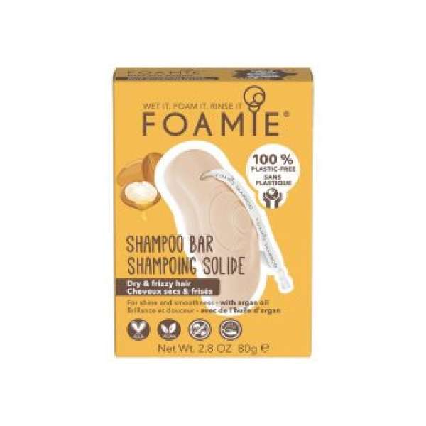 Foamie Shampoo Bar szilárd sampon göndör hajra Argan Oil 80 g