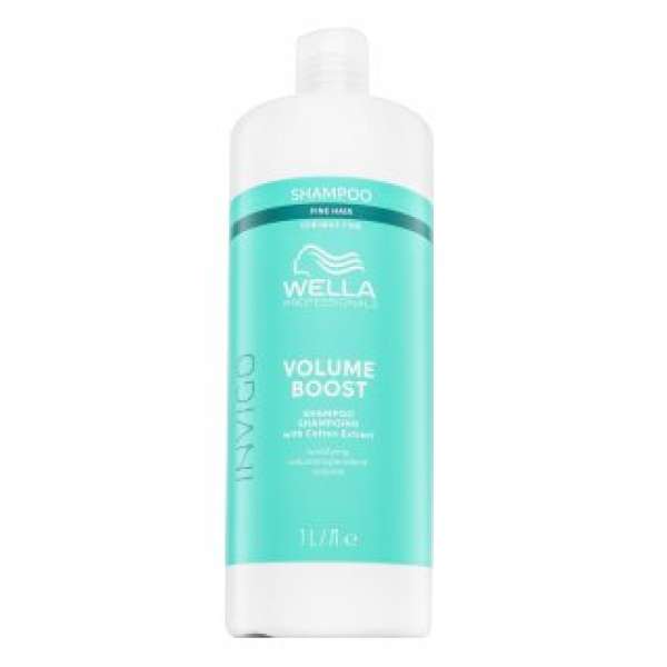 Wella Professionals Invigo Volume Boost Shampoo with Cotton Extract volumennövelő sampon volumen nélküli vékony szálú hajra 1000 ml