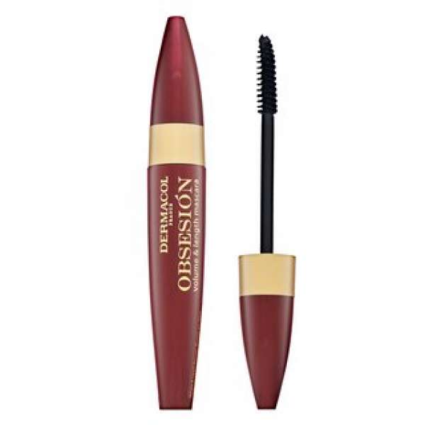 Dermacol Obsesión Volume & Length Mascara szempillaspirál szempilla meghosszabbítására és volumenre 01 Black 9 ml