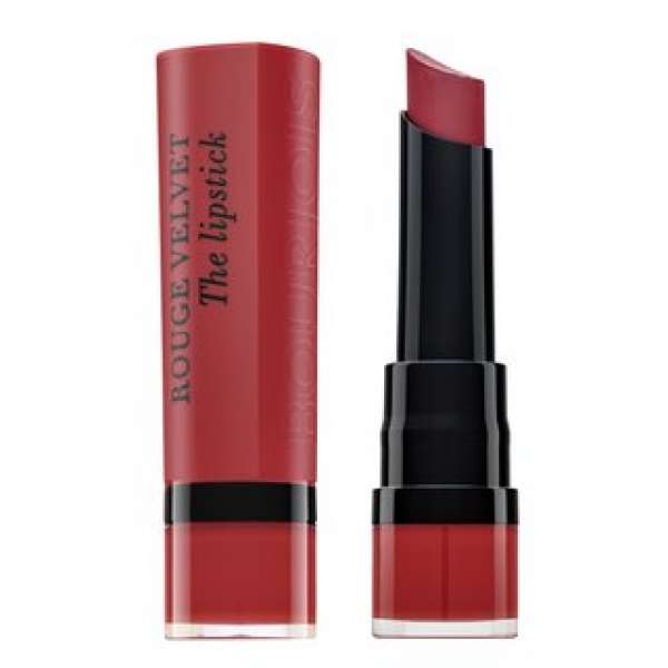 Bourjois Rouge Velvet The Lipstick hosszan tartó rúzs mattító hatásért 04 Hip Hip Pink 2,4 g