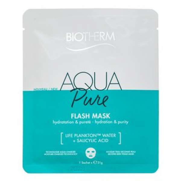 Biotherm Aqua Pure Flash Mask tisztító maszk hidratáló hatású 31 g