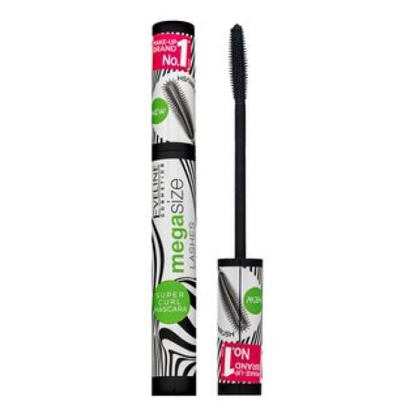 Eveline Mega Size Super Curl Mascara szempillaspirál szempilla meghosszabbítására és göndörítésére 10 ml