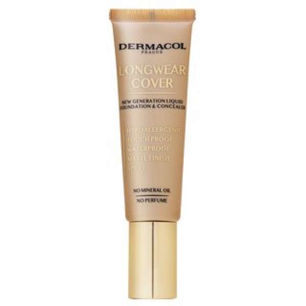 Dermacol Longwear Cover fluid make-up SPF 15 az arcbőr hiányosságai ellen 05 Bronze 30 ml