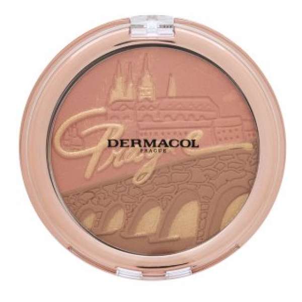 Dermacol Bronzing And Highlighting Powder púder az egységes és világosabb arcbőrre 10,5 g