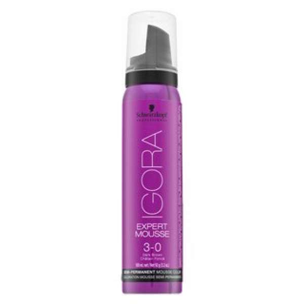 Schwarzkopf Professional Igora Expert Mousse Semi-Permanent Mousse Color féltartós hajszínező hab 3-0 100 ml