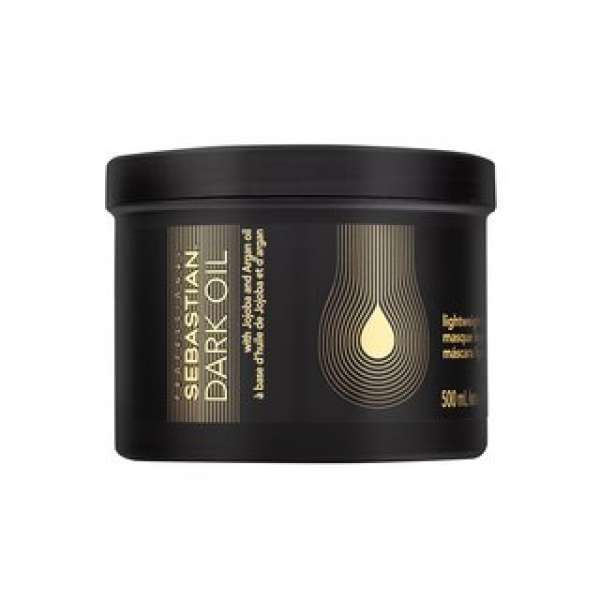 Sebastian Professional Dark Oil Lightweight Mask tápláló hajmaszk kisimított és fényes hajért 500 ml