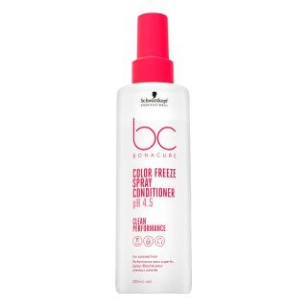 Schwarzkopf Professional BC Bonacure Color Freeze Spray Conditioner pH 4.5 Clean Performance öblítés nélküli kondicionáló festett és melírozott hajra 