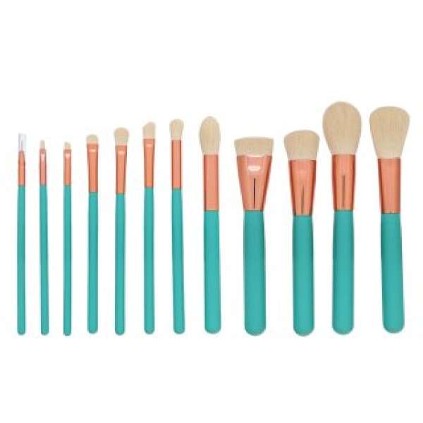 MIMO Makeup Brush Set Turquoise ecset szett 12 Pcs