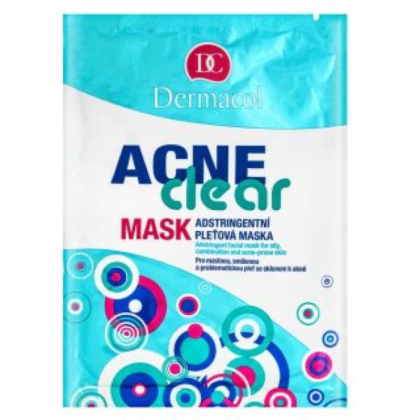 Dermacol ACNEclear tápláló maszk Adstringent Facial Mask 2 x 8 g