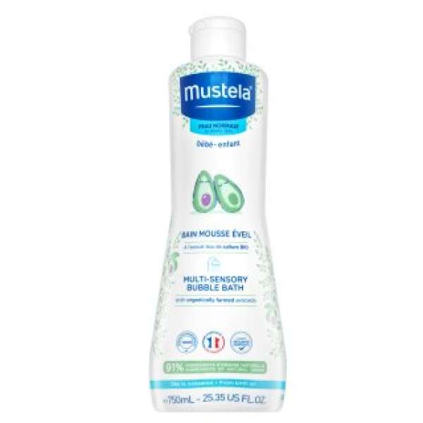 Mustela Bébé habfürdő Multi-Sensory Bubble Bath 750 ml