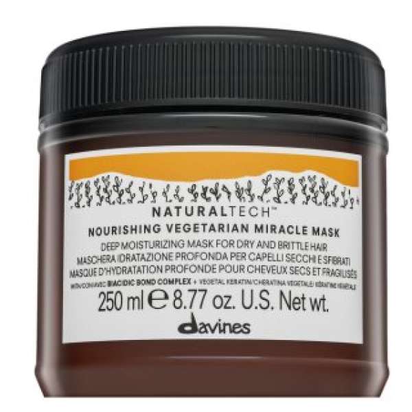 Davines Natural Tech Nourishing Vegetarian Miracle Mask tápláló maszk száraz és töredezett hajra 250 ml