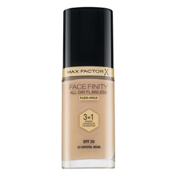 Max Factor Facefinity All Day Flawless Flexi-Hold 3in1 Primer Concealer Foundation SPF20 folyékony make-up 3 az 1-ben 33 30 ml
