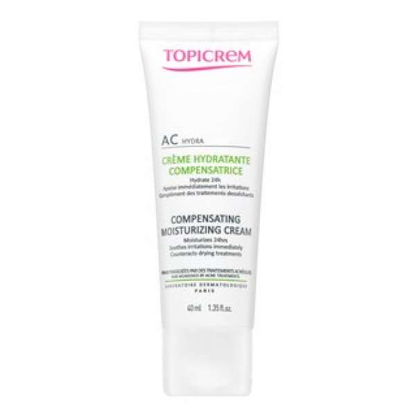 Topicrem AC HYDRA Compensating Moisturizing Cream hidratáló krém problémás arcbőrre 40 ml