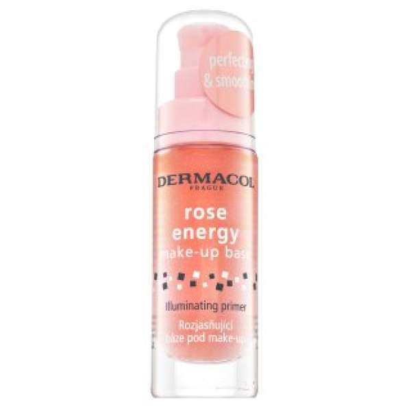 Dermacol Rose Energy Make-Up Base Egységesítő sminkalap az egységes és világosabb arcbőrre 20 ml