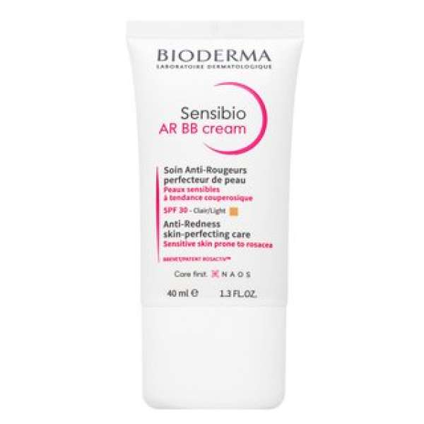 Bioderma Sensibio BB krém AR BB Cream Anti-Redness Skin-Perfecting Care SPF 30 Light 40 ml