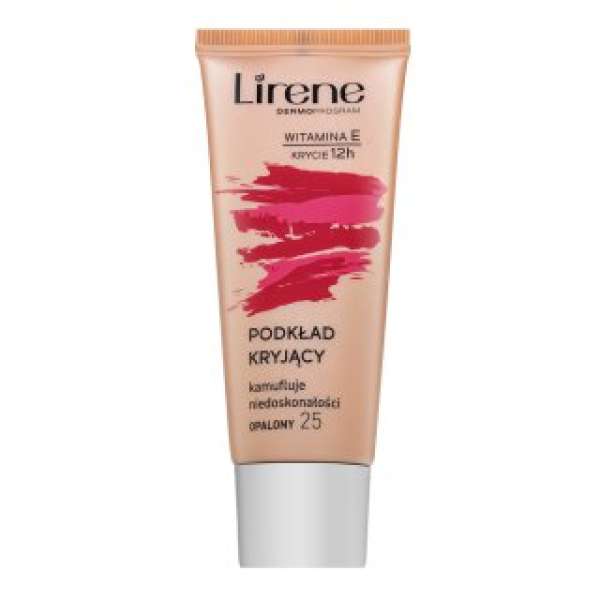 Lirene Vitamin E High-Coverage Liquid Foundation fluid make-up az arcbőr hiányosságai ellen 25 Tanned 30 ml