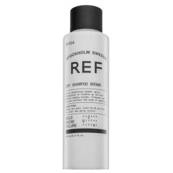 REF Dry Shampoo Brown N°204 száraz sampon sötét hajra 200 ml