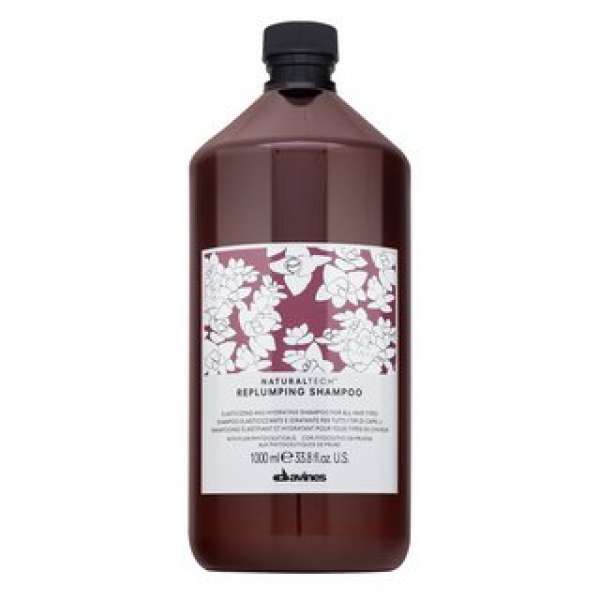 Davines Natural Tech Replumping Shampoo védő sampon száraz és töredezett hajra 1000 ml