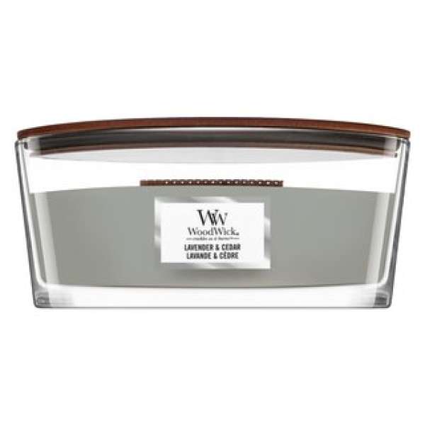 Woodwick Lavender & Cedar illatos gyertya 453,6 g