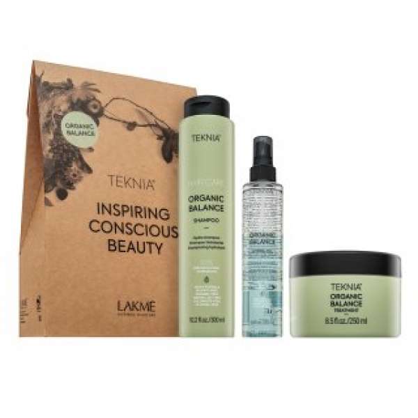 Lakmé Teknia Organic Balance Pack készlet minden hajtípusra 300 ml + 250 ml + 100 ml