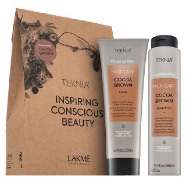 Lakmé Teknia Color Refresh Cocoa Brown Pack sampon + maszk barna hajra 300 ml + 250 ml