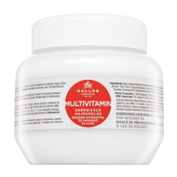 Kallos Multivitamin Energising Hair Mask tápláló maszk gyenge hajra 275 ml
