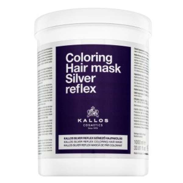 Kallos Silver Reflex Hair Mask neutralizáló maszk platinaszőke és ősz hajra 1000 ml