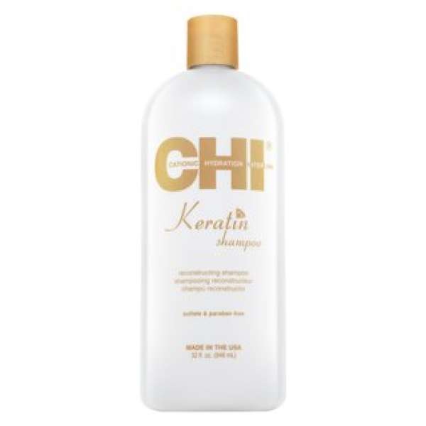 CHI Keratin Shampoo hajsimító sampon durva és rakoncátlan hajra 946 ml