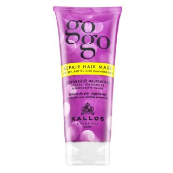 Kallos GoGo Repair Hair Mask tápláló maszk száraz fakó hajra 200 ml