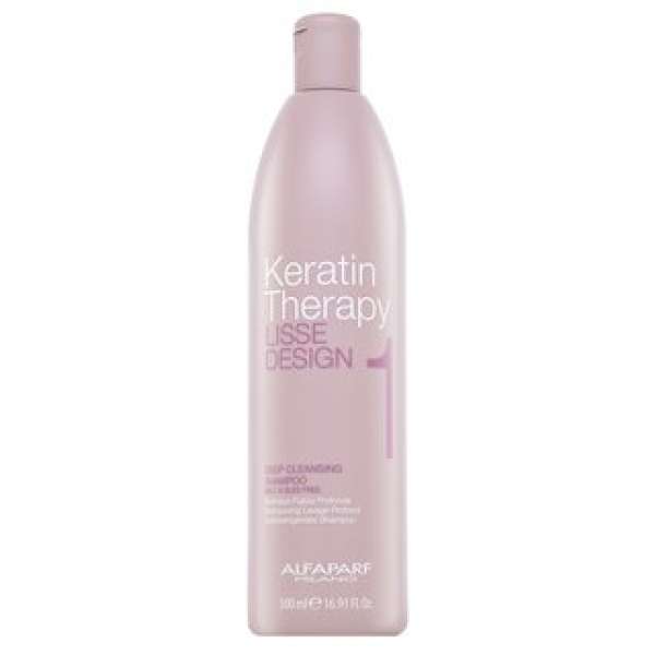 Alfaparf Milano Lisse Design Keratin Therapy Deep Cleansing Shampoo mélytisztító sampon minden hajtípusra 500 ml
