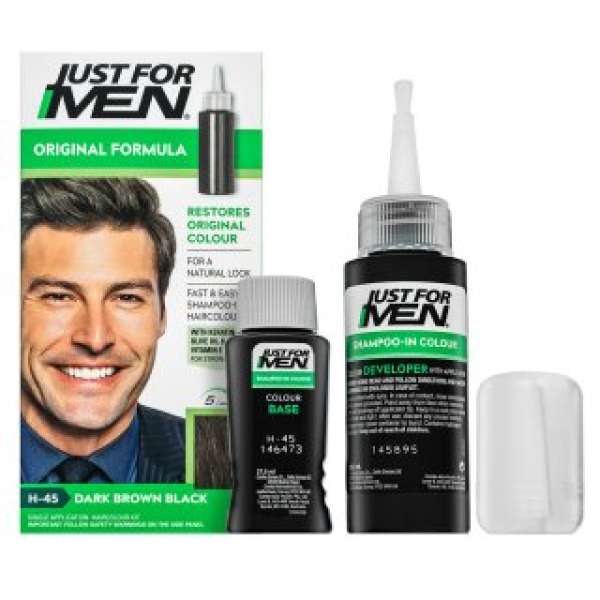 Just For Men Shampoo-in Haircolour színező sampon férfiaknak H45 Dark Brown Black 66 ml