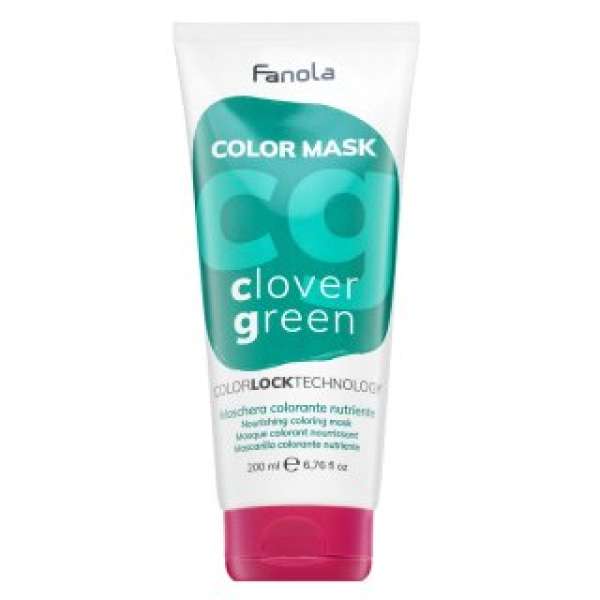 Fanola Color Mask tápláló maszk színes pigmentekkel hajszín élénkítésére Clover Green 200 ml