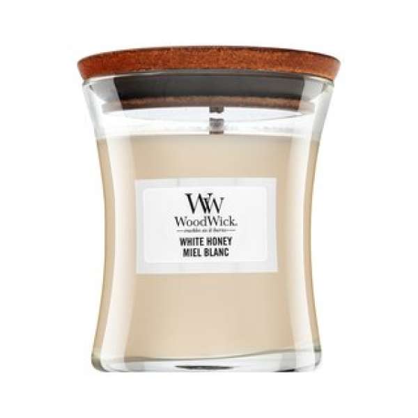 Woodwick White Honey illatos gyertya 85 g