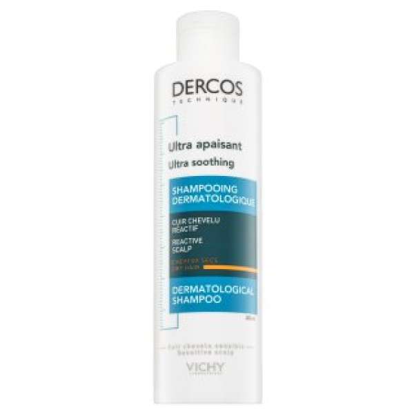 Vichy Dercos Ultra Soothing Sulfate-Free Shampoo Dry Hair szulfátmentes sampon nagyon száraz és érzékeny hajra 200 ml
