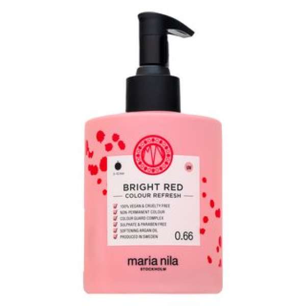 Maria Nila Colour Refresh tápláló maszk színes pigmentekkel a vörös árnyalatok újraélesztéséhez Bright Red 300 ml