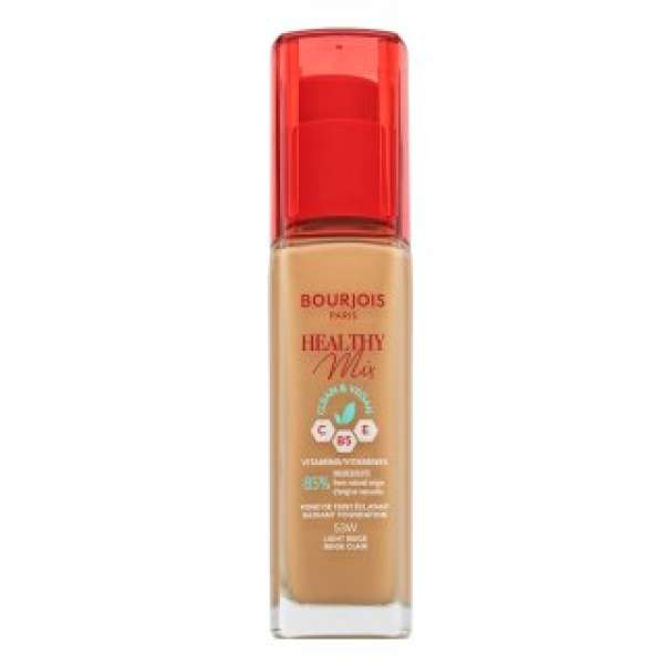 Bourjois Healthy Mix Clean & Vegan Radiant Foundation folyékony make-up tónusegyesítő 53W Light Beige 30 ml