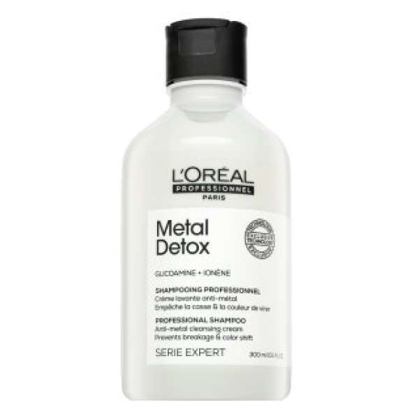 L´Oréal Professionnel Série Expert Metal Detox Professional Shampoo Anti-metal Cleasing Cream tisztító sampon fényes festett hajért 300 ml