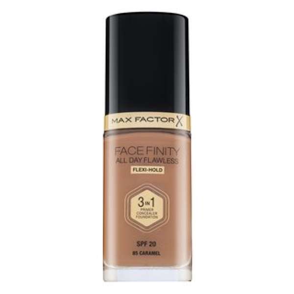Max Factor Facefinity All Day Flawless Flexi-Hold 3in1 Primer Concealer Foundation SPF20 folyékony make-up 3 az 1-ben 85 30 ml