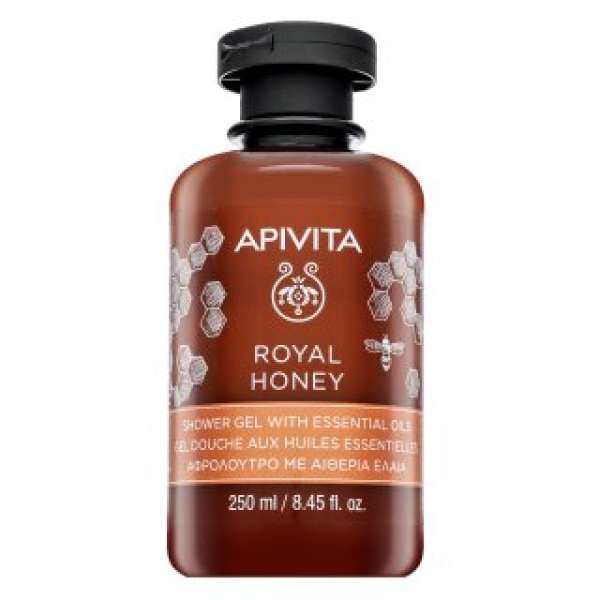 Apivita Royal Honey tusfürdő gél Shower Gel with Essential Oils 250 ml