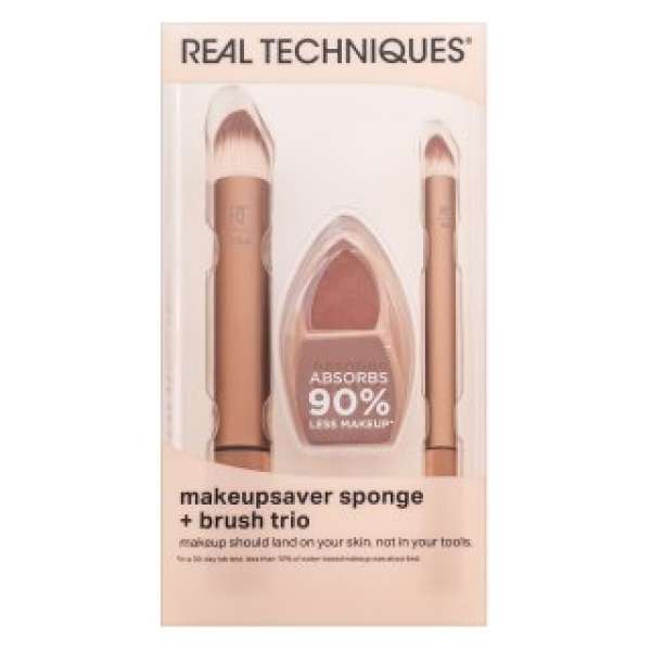 Real Techniques Makeupsaver Sponge + Brush Trio ecset szett