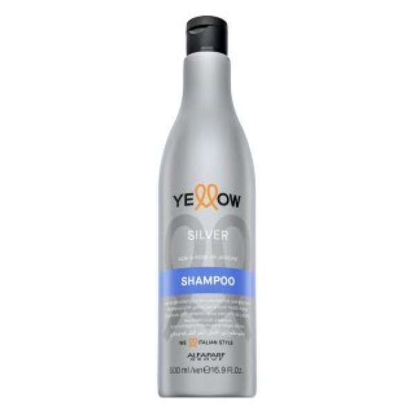 Alfaparf Milano Yellow Silver Shampoo neutralizáló sampon platinaszőke és ősz hajra 500 ml