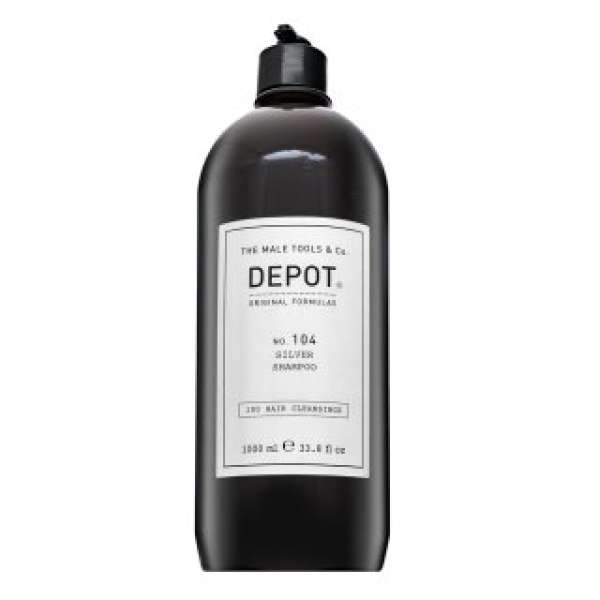 Depot No. 104 Silver Shampoo sampon a sárga tónusok semlegesítésére 1000 ml