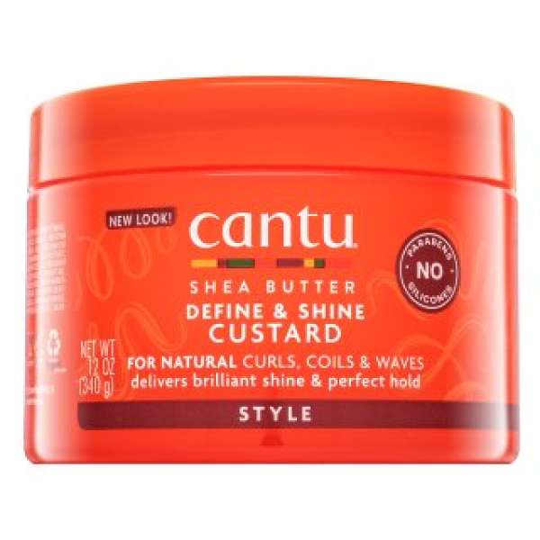 Cantu Shea Butter Define & Shine Custard hajformázó krém fényes hullámos és göndör hajért 340 g